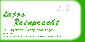 lajos reinprecht business card